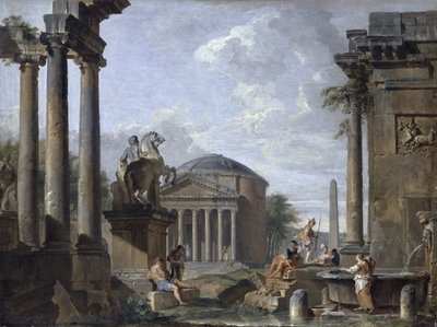Paesaggio con rovine romane da Giovanni Paolo Pannini